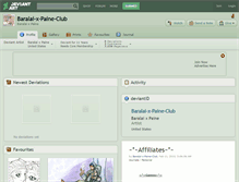 Tablet Screenshot of baralai-x-paine-club.deviantart.com