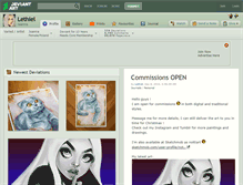 Tablet Screenshot of lethiel.deviantart.com