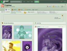 Tablet Screenshot of frigidman.deviantart.com