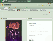 Tablet Screenshot of priestessofpie.deviantart.com