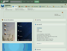 Tablet Screenshot of neemou.deviantart.com