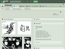 Tablet Screenshot of kirasuzuki.deviantart.com