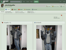 Tablet Screenshot of johnstripedfur.deviantart.com