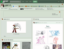 Tablet Screenshot of catgirl-23.deviantart.com