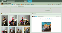 Desktop Screenshot of ancient-warrior.deviantart.com