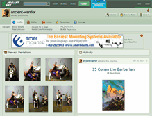 Tablet Screenshot of ancient-warrior.deviantart.com