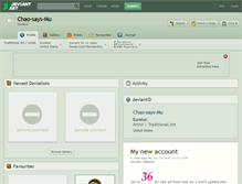 Tablet Screenshot of chao-says-mu.deviantart.com