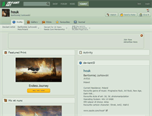 Tablet Screenshot of houk.deviantart.com