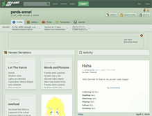 Tablet Screenshot of panda-sensei.deviantart.com