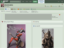 Tablet Screenshot of dominicabra.deviantart.com