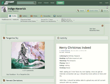 Tablet Screenshot of indigo-maverick.deviantart.com