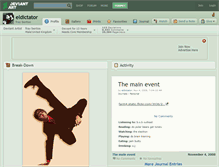 Tablet Screenshot of eldictator.deviantart.com