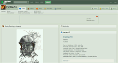 Desktop Screenshot of ironclaw94.deviantart.com