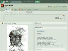 Tablet Screenshot of ironclaw94.deviantart.com