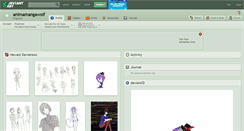 Desktop Screenshot of animamangawolf.deviantart.com