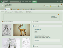 Tablet Screenshot of fuckingpig.deviantart.com