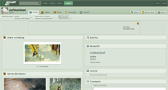 Desktop Screenshot of curiouscloud.deviantart.com