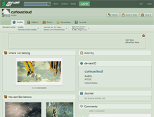 Tablet Screenshot of curiouscloud.deviantart.com