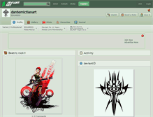 Tablet Screenshot of dantemictlanart.deviantart.com