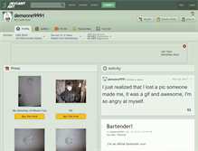 Tablet Screenshot of demonrei9991.deviantart.com