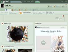 Tablet Screenshot of darkron.deviantart.com