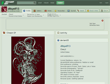 Tablet Screenshot of ditsyelf13.deviantart.com