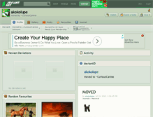Tablet Screenshot of akokolupe.deviantart.com