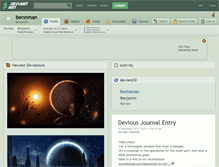 Tablet Screenshot of bennman.deviantart.com
