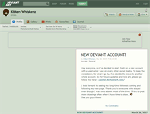 Tablet Screenshot of kitten-whiskerz.deviantart.com