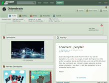 Tablet Screenshot of obtenebratio.deviantart.com