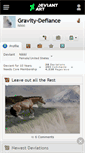 Mobile Screenshot of gravity-defiance.deviantart.com