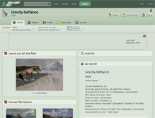 Tablet Screenshot of gravity-defiance.deviantart.com