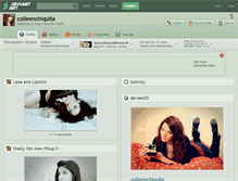Tablet Screenshot of colleenchiquita.deviantart.com