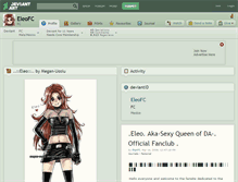 Tablet Screenshot of eleofc.deviantart.com