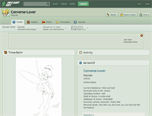 Tablet Screenshot of converse-lover.deviantart.com