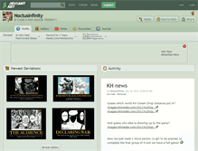 Tablet Screenshot of noctusinfinity.deviantart.com