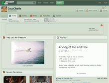 Tablet Screenshot of cococibelle.deviantart.com