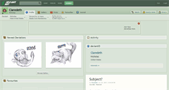 Desktop Screenshot of claredeth.deviantart.com