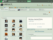 Tablet Screenshot of codgirlmya115.deviantart.com