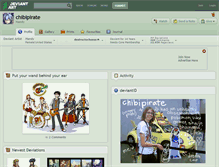 Tablet Screenshot of chibipirate.deviantart.com