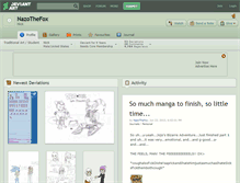 Tablet Screenshot of nazothefox.deviantart.com