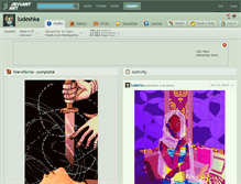 Tablet Screenshot of ludeshka.deviantart.com