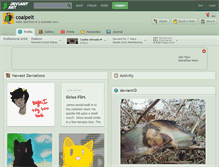 Tablet Screenshot of coalpelt.deviantart.com