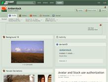 Tablet Screenshot of amberstock.deviantart.com