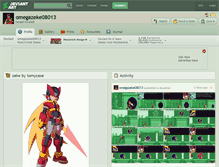 Tablet Screenshot of omegazeke08013.deviantart.com