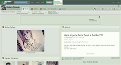 Desktop Screenshot of motleyzombie.deviantart.com