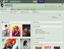 Tablet Screenshot of missrowean.deviantart.com