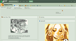 Desktop Screenshot of peppercomics.deviantart.com