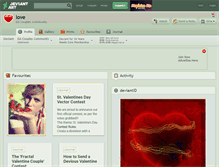 Tablet Screenshot of love.deviantart.com