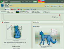 Tablet Screenshot of hellofeesh.deviantart.com